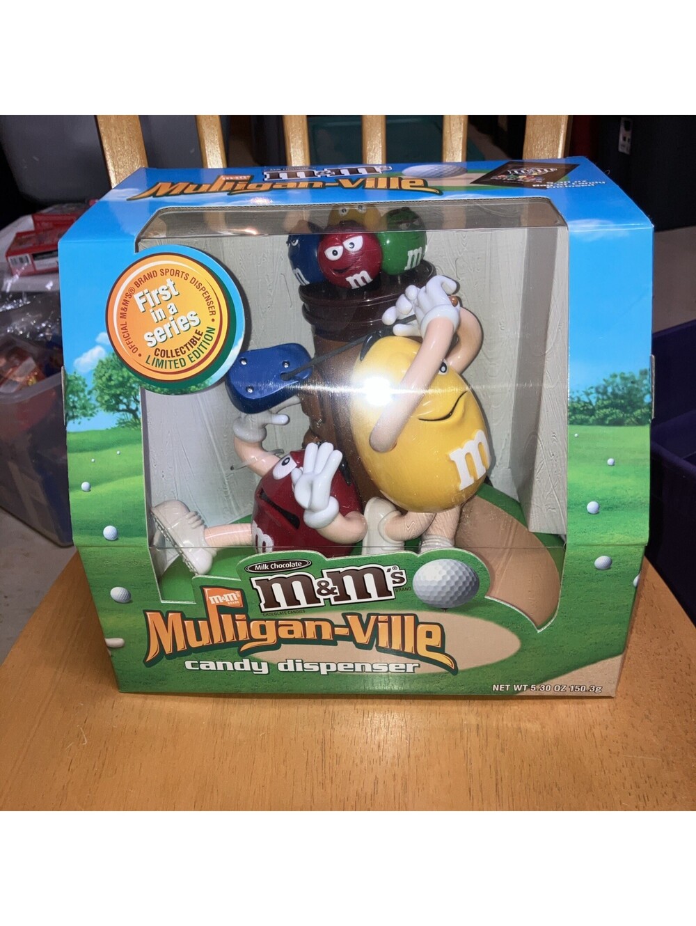 M&M's Vintage Golf Mulligan Ville Candy Dispenser FIRST IN A SERIES NEW